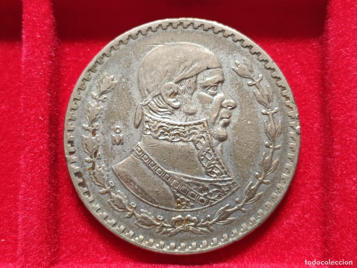 Monedas antiguas de Am&eacute;rica: M&eacute;xico. Peso de plata baja de 1958