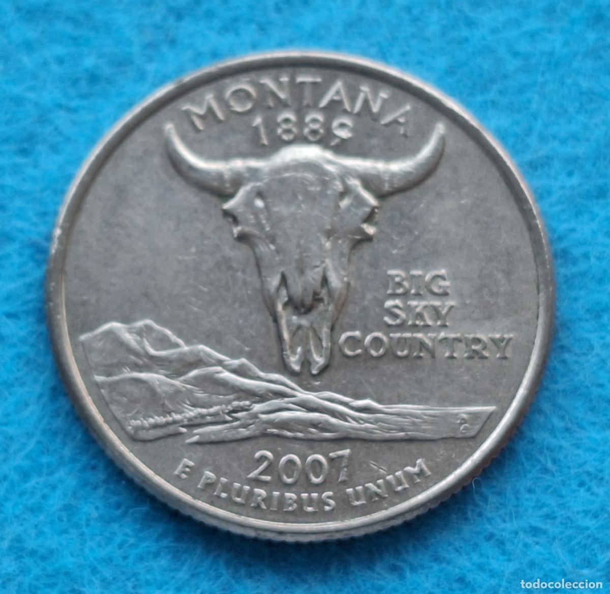 Monedas antiguas de Am&eacute;rica: MONEDA EEUU. USA. ESTADOS UNIDOS. QUARTER. Montana. 2007. Programa de los 50 estados
