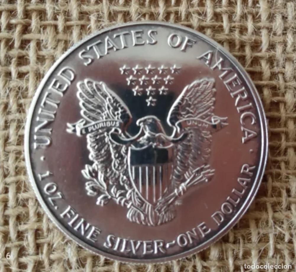 Monedas antiguas de Am&eacute;rica: Onza Plata American Eagle