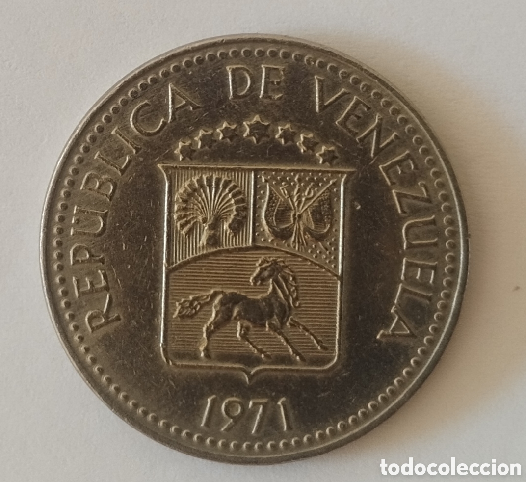 Monedas antiguas de Am&eacute;rica: MONEDA DE VENEZUELA DE 10 C&Eacute;NTIMOS 1971 (FOTO)