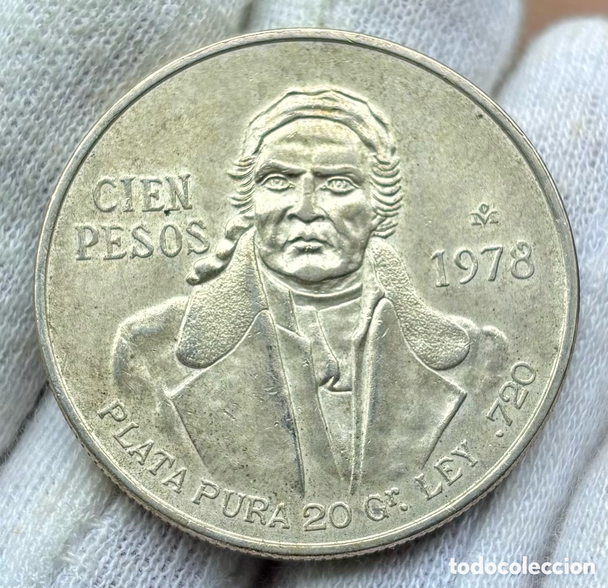 Monedas antiguas de Am&eacute;rica: Moneda PLATA M&Eacute;XICO 100 Pesos 1978. Mexico