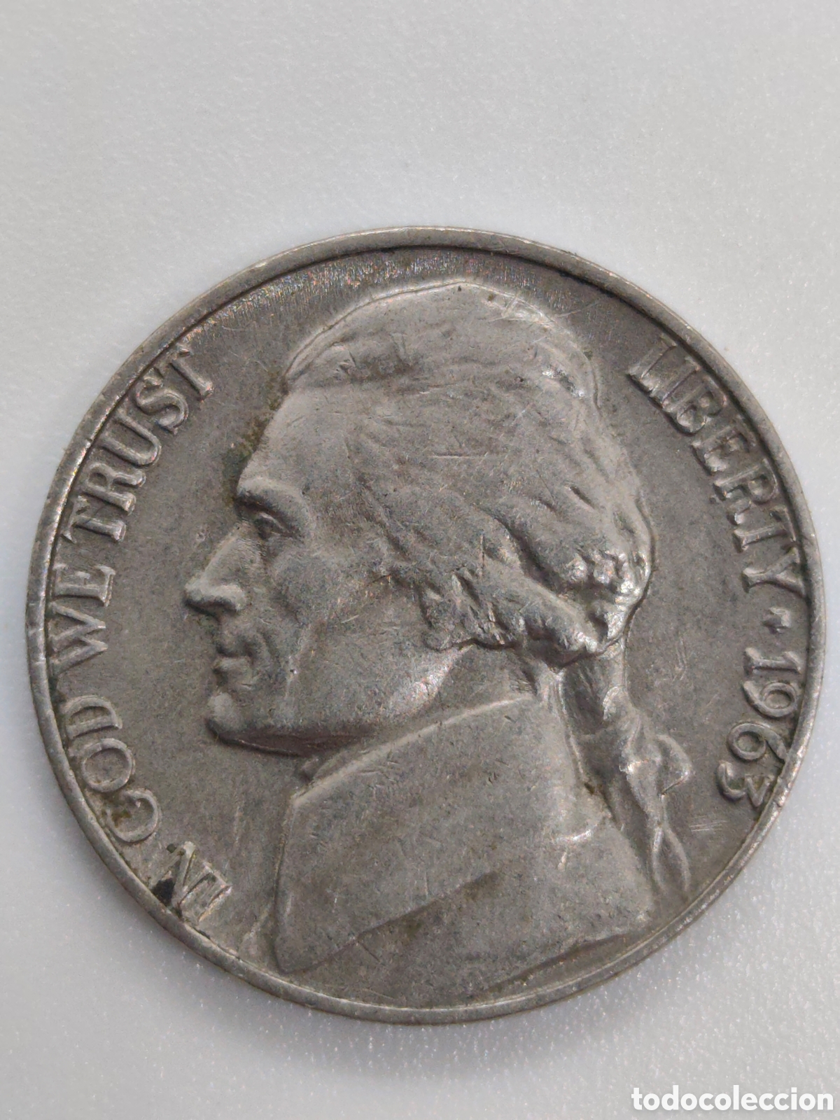 Monedas antiguas de Am&eacute;rica: MONEDA DE USA 1963 FIVE - Foto 1