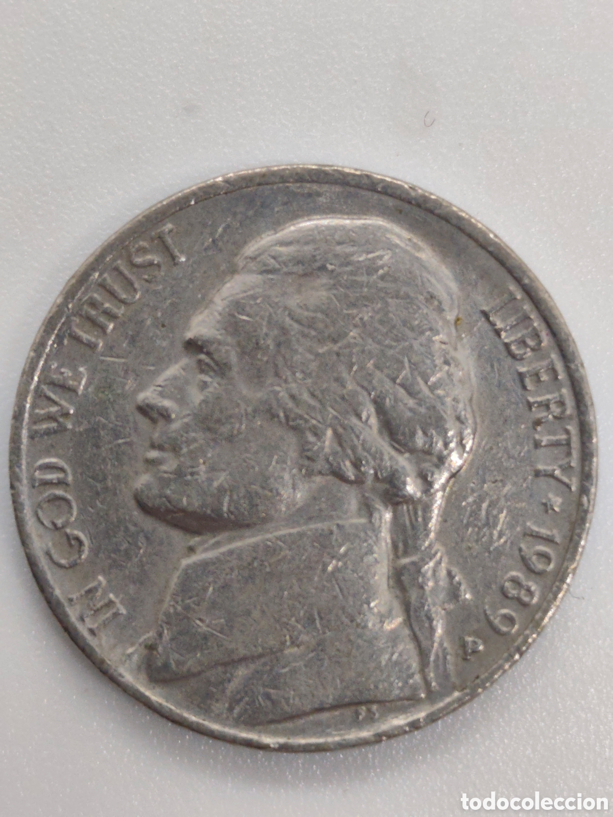 Monedas antiguas de Am&eacute;rica: MONEDA DE USA 1989 FIVE - Foto 1