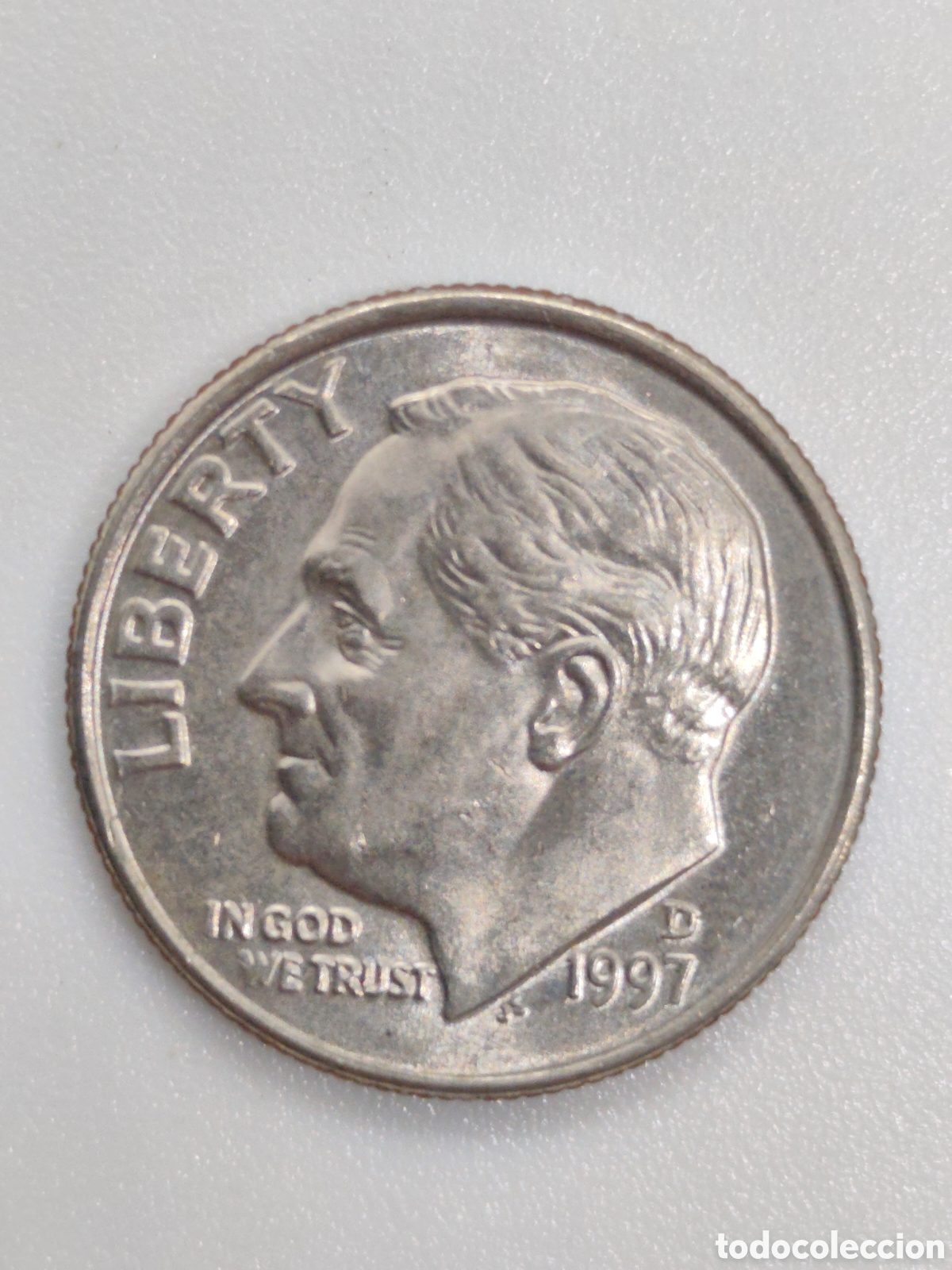 Monedas antiguas de Am&eacute;rica: Moneda de usa one dime 1997