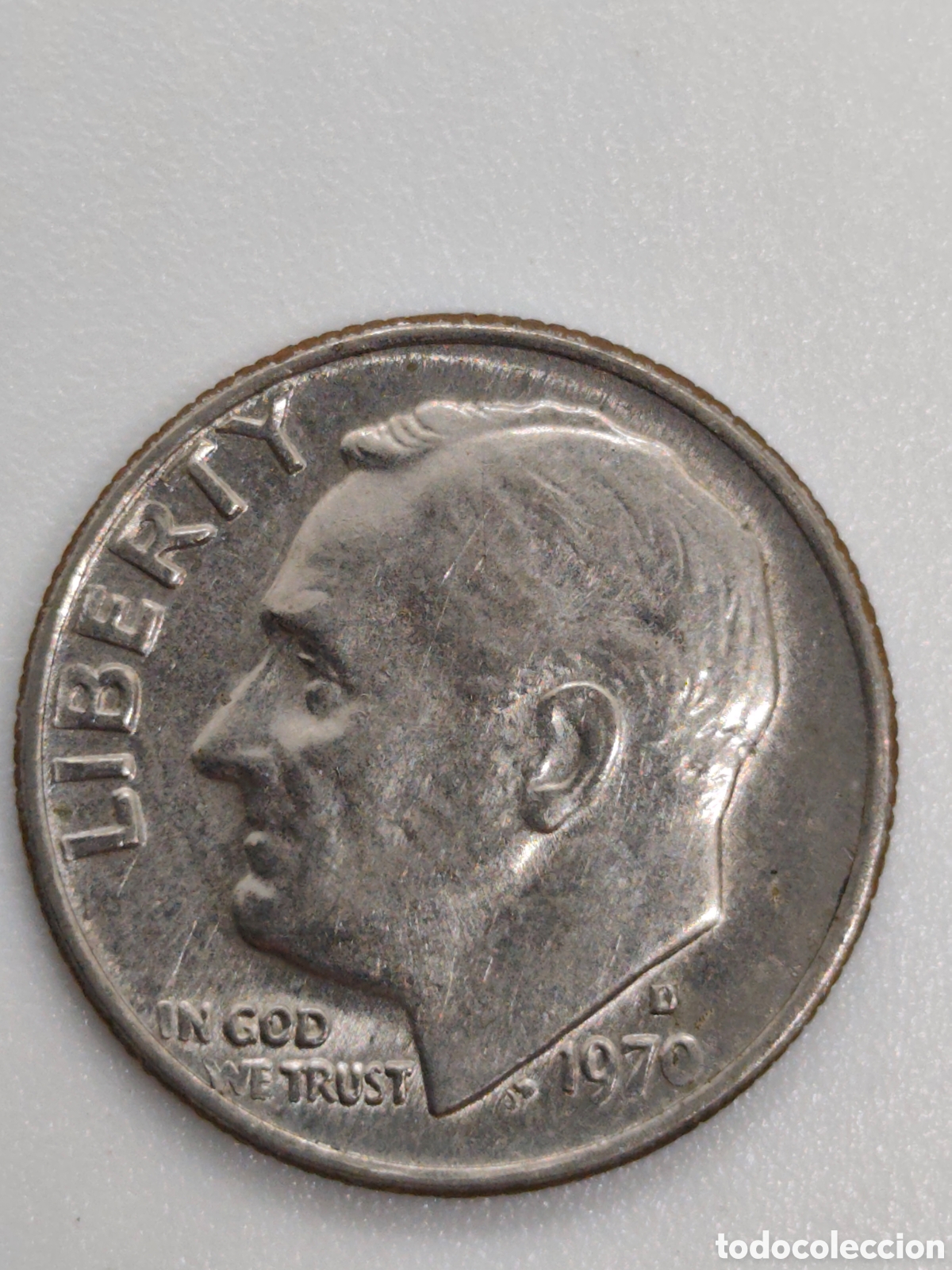 Monedas antiguas de Am&eacute;rica: Moneda usa 1970 one dime
