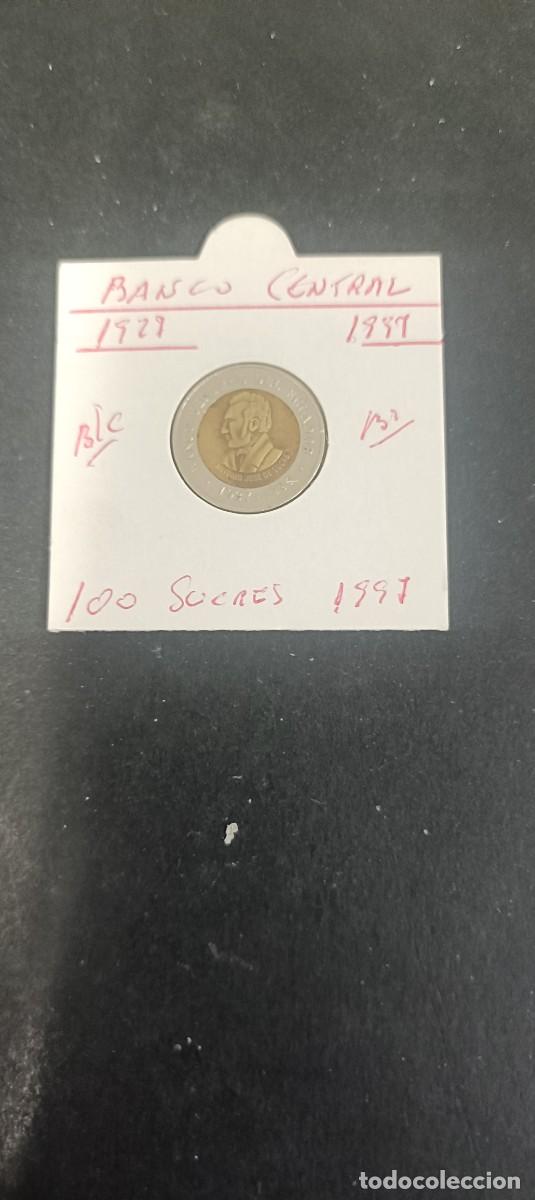 Monedas antiguas de Am&eacute;rica: ECUADOR 100 SUCRES 1997 BC KM=101 (BIMETALCA)BANCO CENTRAL 1927-1977