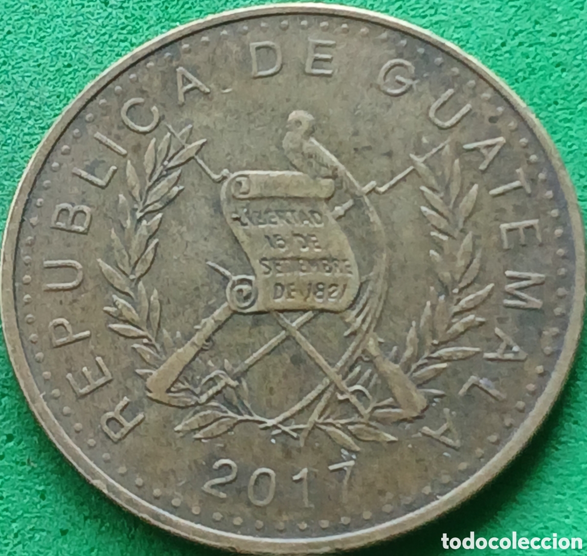 Monedas antiguas de Am&eacute;rica: Guatemala 1 quetzal 2017 km#284a