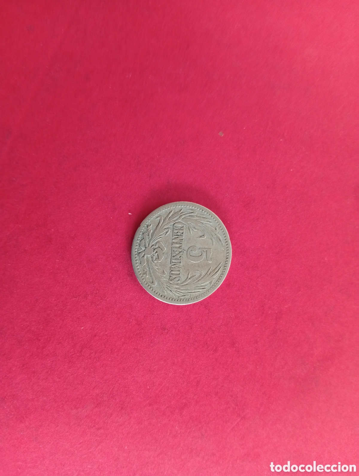 Monedas antiguas de Am&eacute;rica: 5 cent&eacute;simos de Uruguay 1901