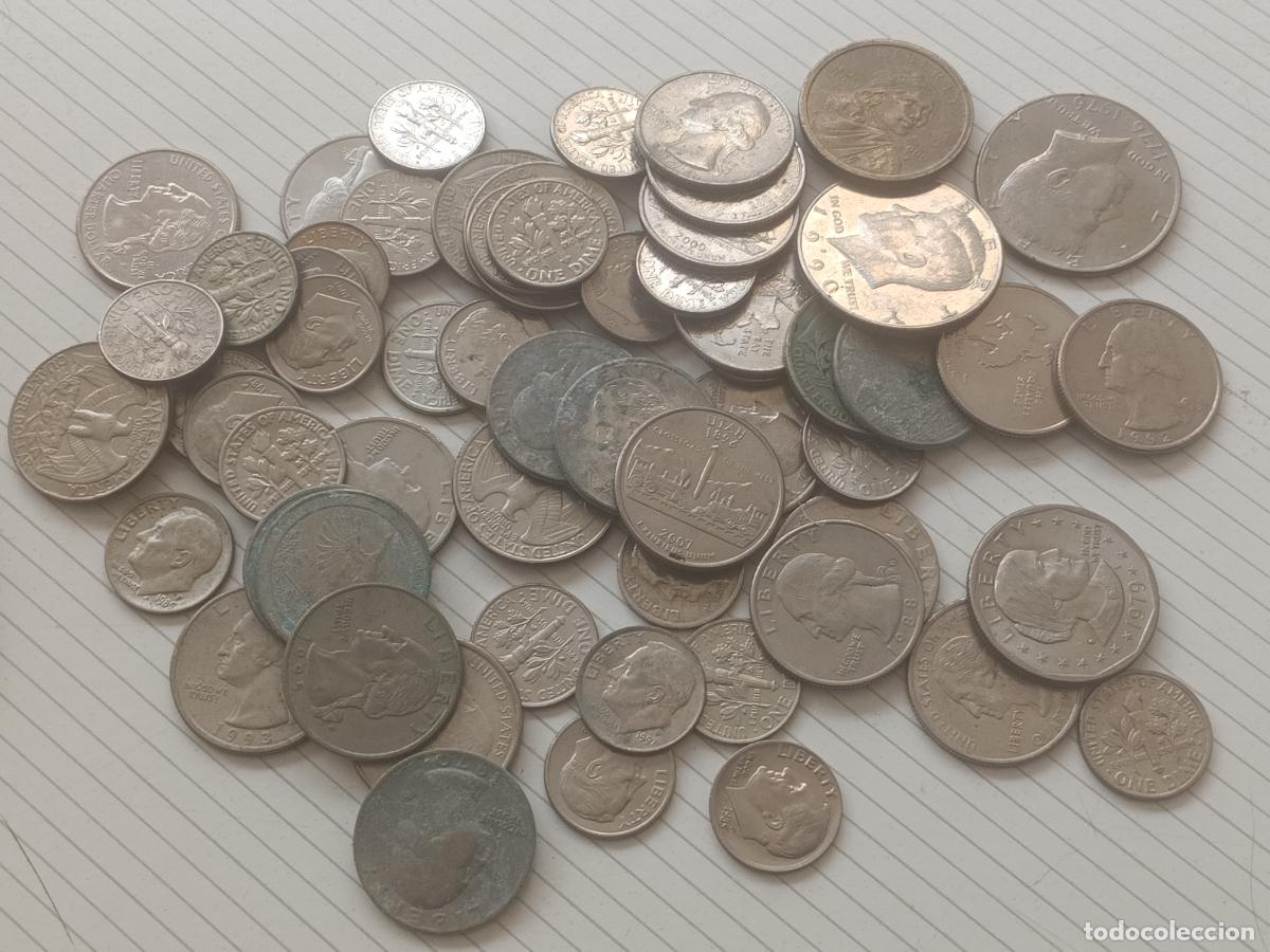 Monedas antiguas de Am&eacute;rica: USA Estados Unidos. 12,90 dollars en monedas