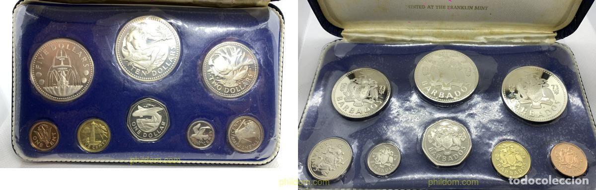 Monedas antiguas de Am&eacute;rica: 3158 BARBADOS 1973 BARBADOS 1973 PROOF SET
