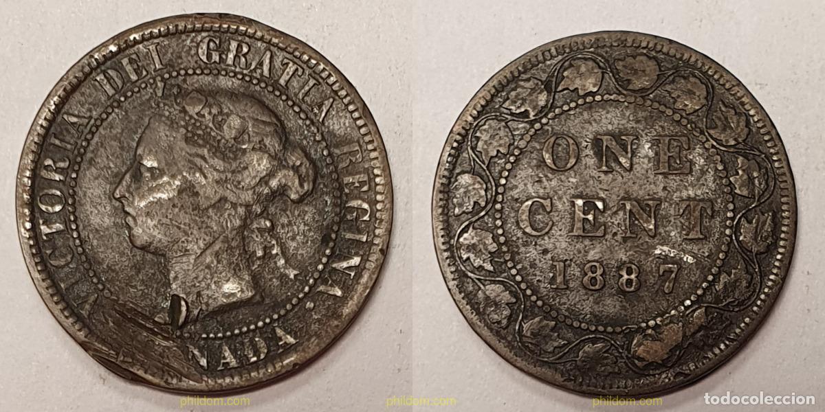 Monedas antiguas de Am&eacute;rica: 1171 CANADA 1887 CANADA 1887 - ONE CENT