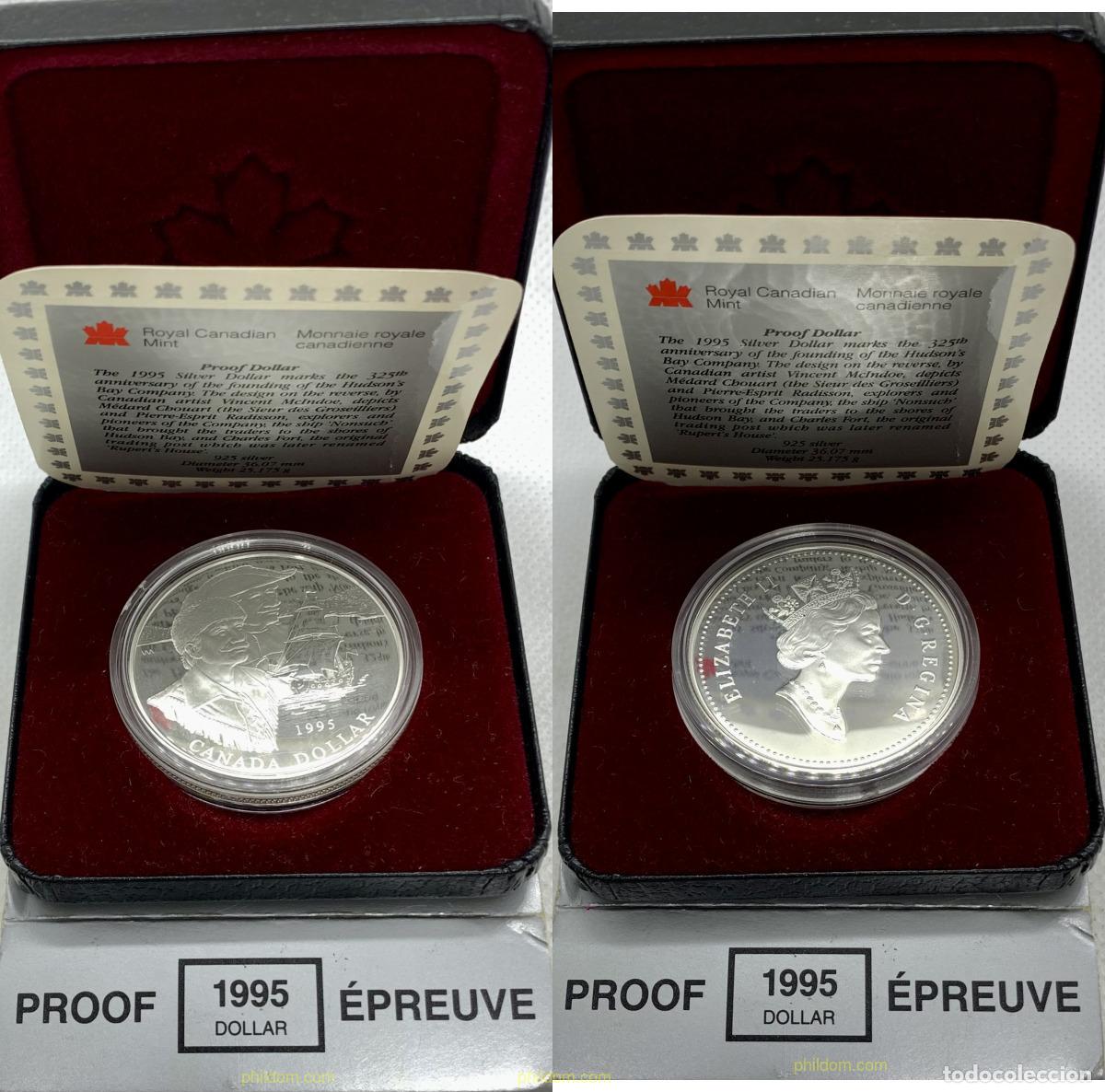 Monedas antiguas de Am&eacute;rica: 3304 CANADA 1995 CANAD&Aacute; 1 D&Oacute;LAR 1995 - 325 ANIVERSARIO COMPA&Ntilde;IA DE LA BAH&Iacute;A DE HUDSON