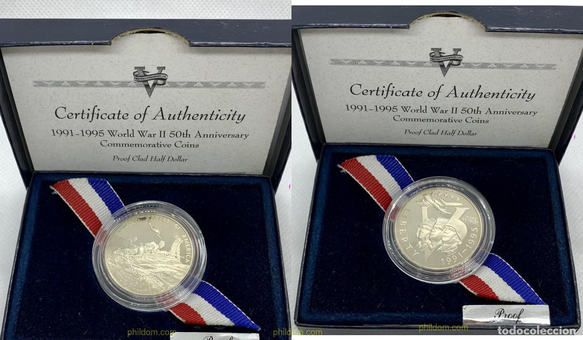 Monedas antiguas de Am&eacute;rica: 3294 ESTADOS UNIDOS 1995 HALF DOLLAR - 1995 - WORLD WAR II 50TH ANNIVERSARY COMMEMORATIVE