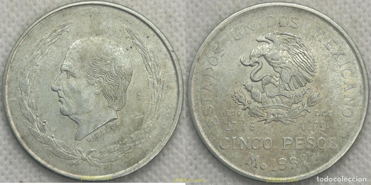 Monedas antiguas de Am&eacute;rica: 4558 MEXICO 1952 5 PESOS MEXICO 1952