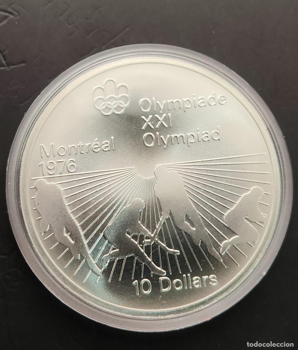 Monedas antiguas de Am&eacute;rica: CANADA.A&Ntilde;O 1976 OLIMPIADA DE MONTREAL 10 DOLLARS PLATA. HOCKEY. PESO 48,6 GR