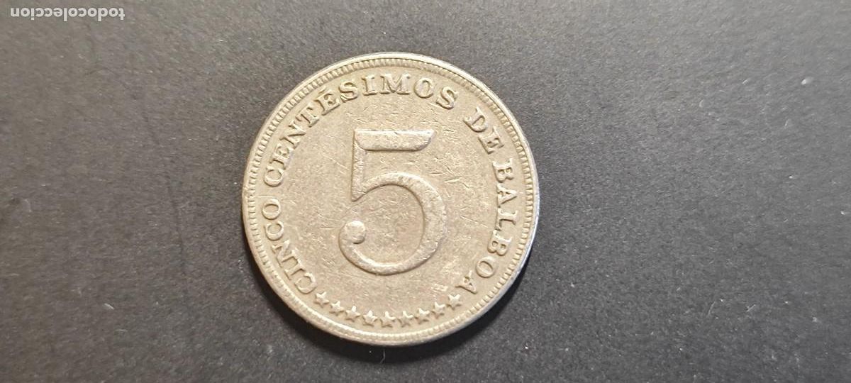 Monedas antiguas de Am&eacute;rica: MONEDA PANANA 5 CENTESIMOS DE BALBOA 1967 MBC
