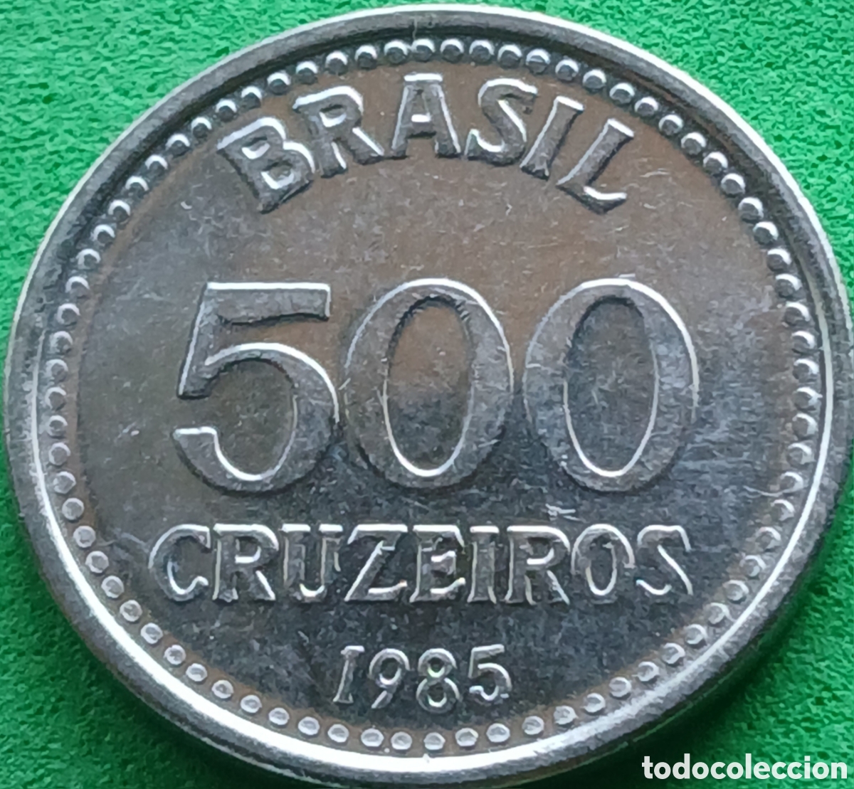 Monedas antiguas de Am&eacute;rica: Brasil 500 cruzeiros 1985 km#597