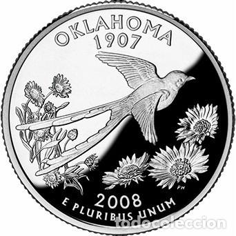 Monedas antiguas de Am&eacute;rica: USA - ESTADOS UNIDOS - 1/4 DOLAR 2008 OKLAHOMA - KM421
