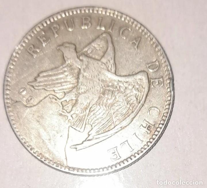 Monedas antiguas de Am&eacute;rica: 1 Peso Chile 1910 Plata