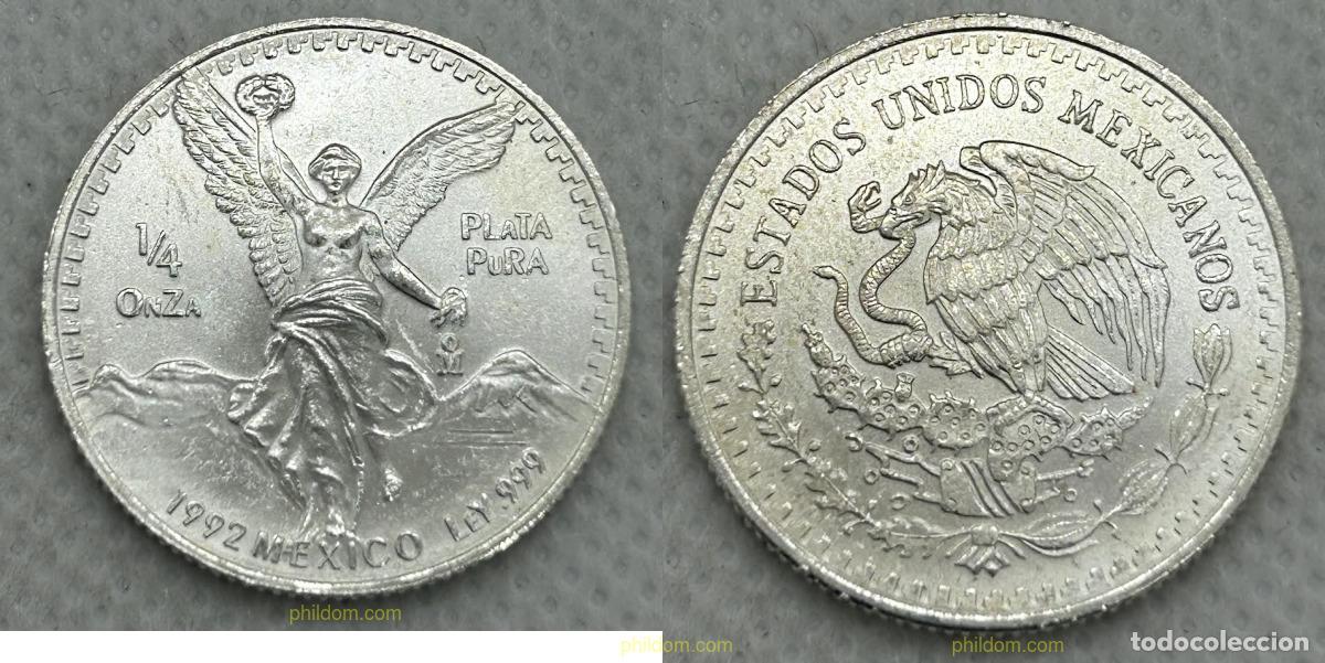 Monedas antiguas de Am&eacute;rica: 3820 MEXICO 1992 MEXICO 1/4 ONZA 1992