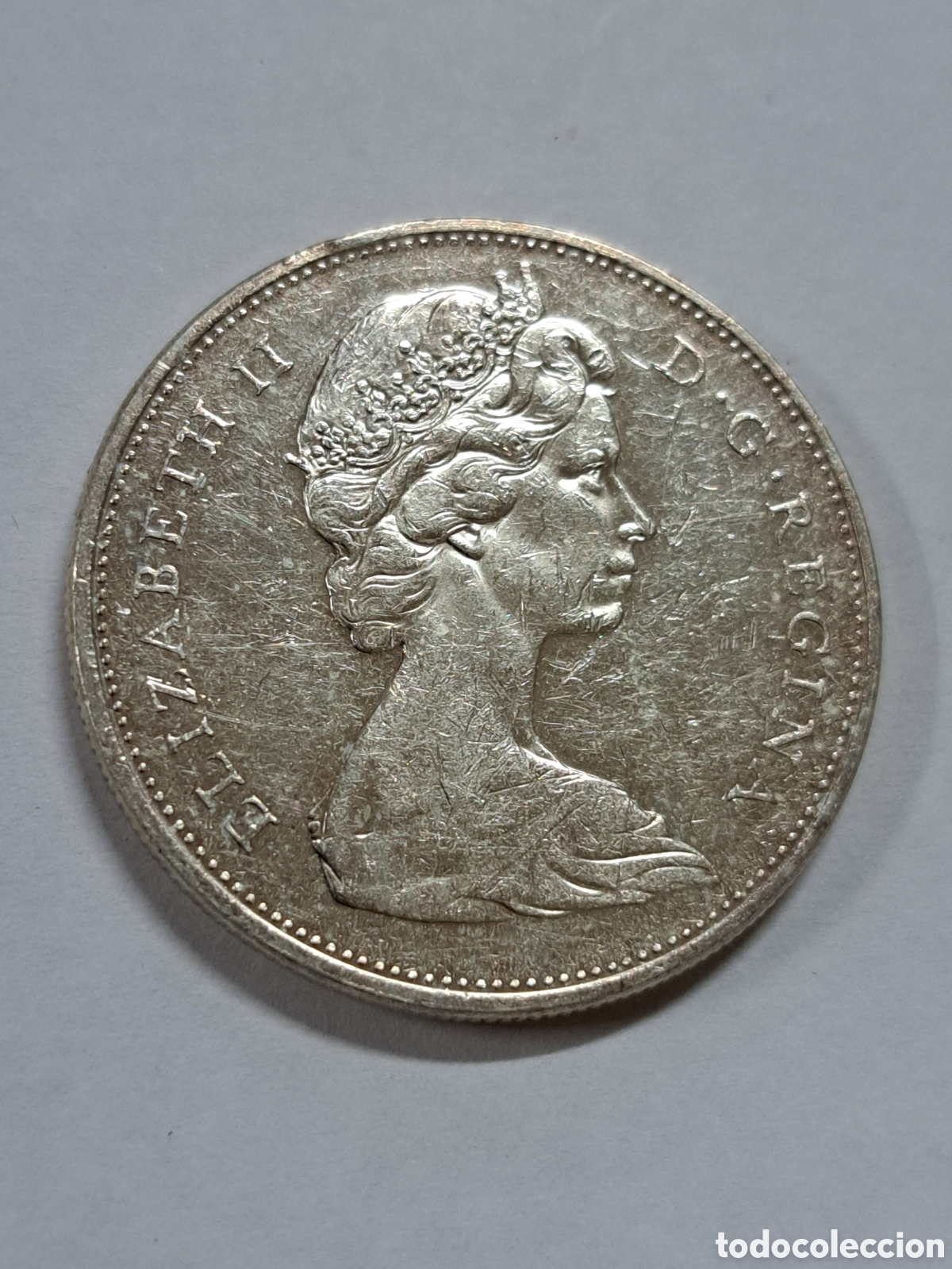 Monedas antiguas de Am&eacute;rica: D&oacute;lar de plata a&ntilde;o 1965 de Canad&aacute; - Foto 2