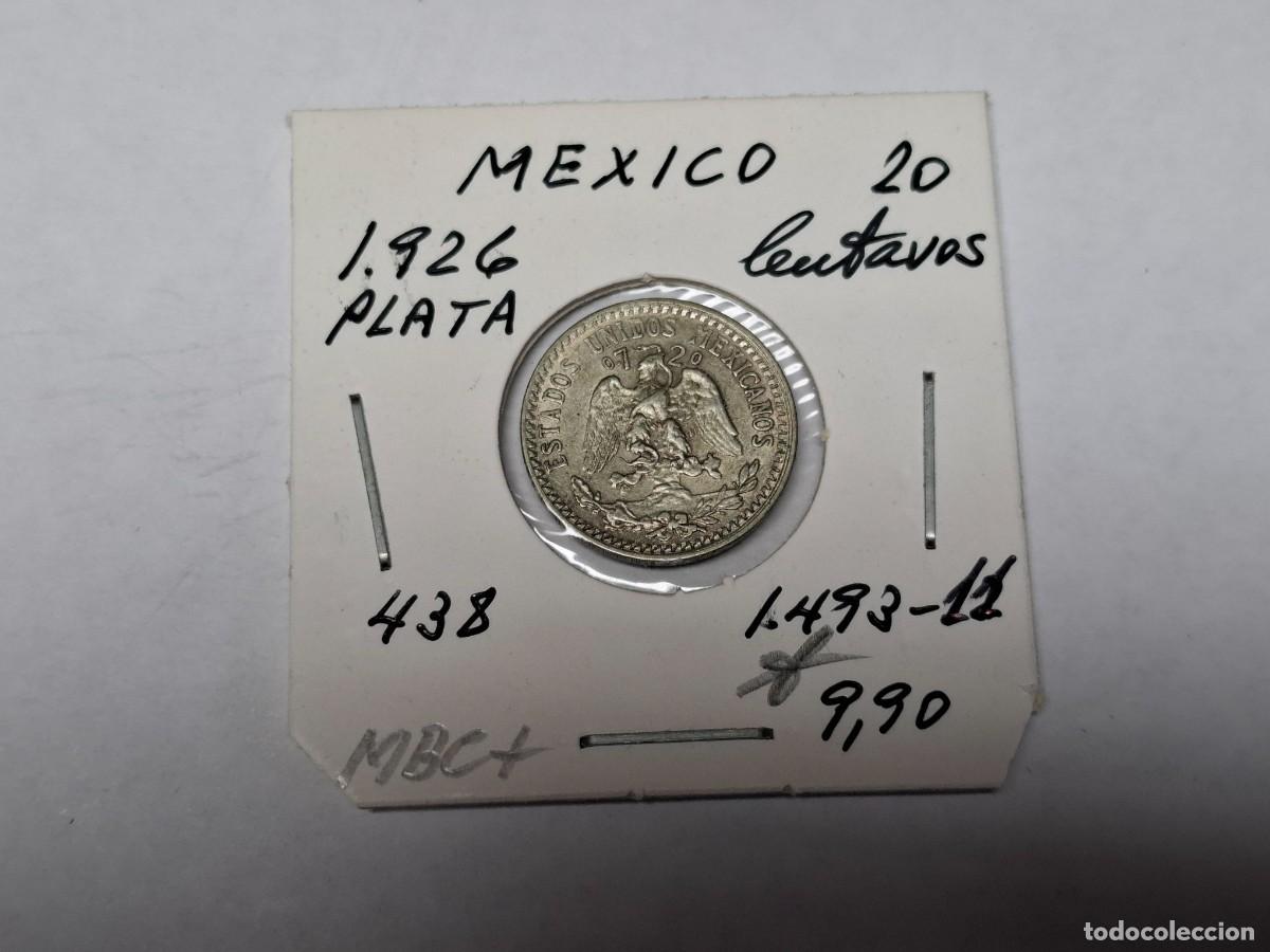 Monedas antiguas de Am&eacute;rica: 20 CENTAVOS de PLATA de 1926 KM 438 MEXICO en MBC+