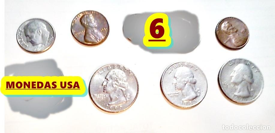 Monedas antiguas de Am&eacute;rica: 6 MONEDAS EEUU. VER FOTOS
