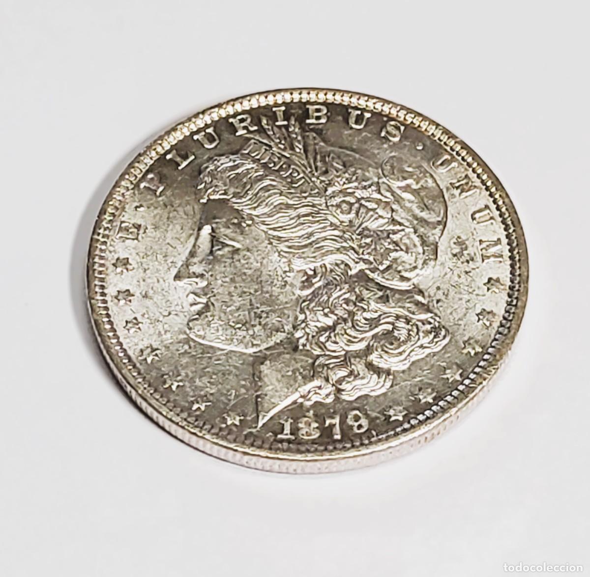 Monedas antiguas de Am&eacute;rica: 1 DOLAR DE PLATA DE ESTADOS UNIDOS DE 1879.SIN CIRCULAR