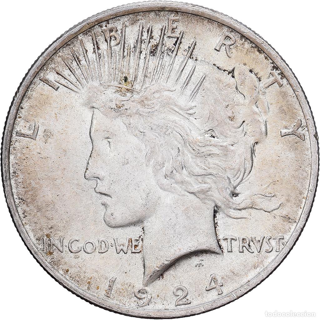 Monedas antiguas de Am&eacute;rica: [#1202896] Estados Unidos, Dollar, Peace Dollar, 1924, Philadelphia, Plata, MBC+, KM:150