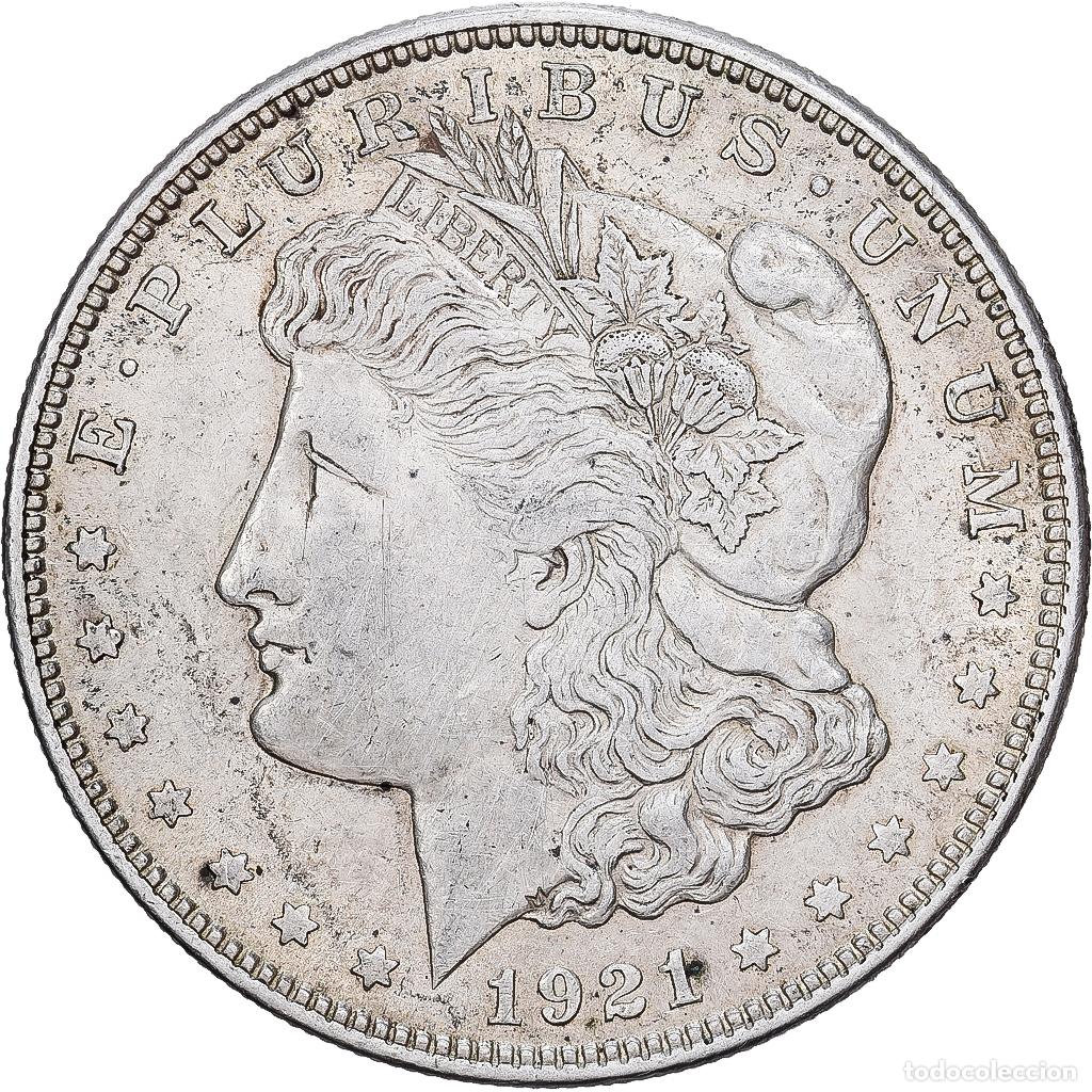 Monedas antiguas de Am&eacute;rica: [#1213981] Estados Unidos, Dollar, Morgan, 1921, Philadelphia, Plata, BC+, KM:110