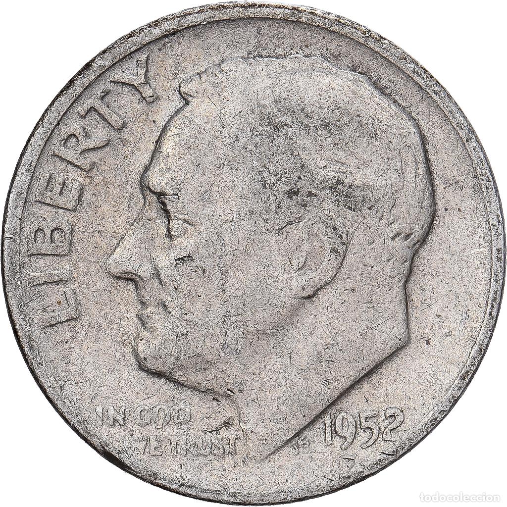 Monedas antiguas de Am&eacute;rica: [#1530047] Estados Unidos, Dime, Roosevelt Dime, 1952, U.S. Mint, Plata, MBC, KM:195