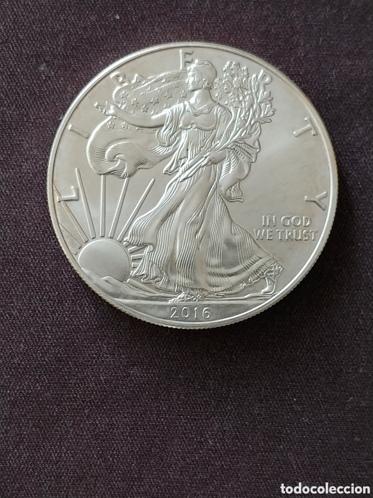 Monedas antiguas de Am&eacute;rica: Estados Unidos, &rdquo;American Silver Eagle&rdquo;, One Dollar 2016, Ag .999, 1 Oz, S/C, BU