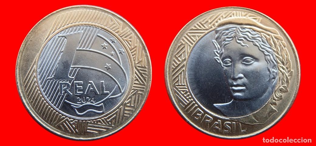 Monedas antiguas de Am&eacute;rica: 1 REAL 2024 BRASIL-144013