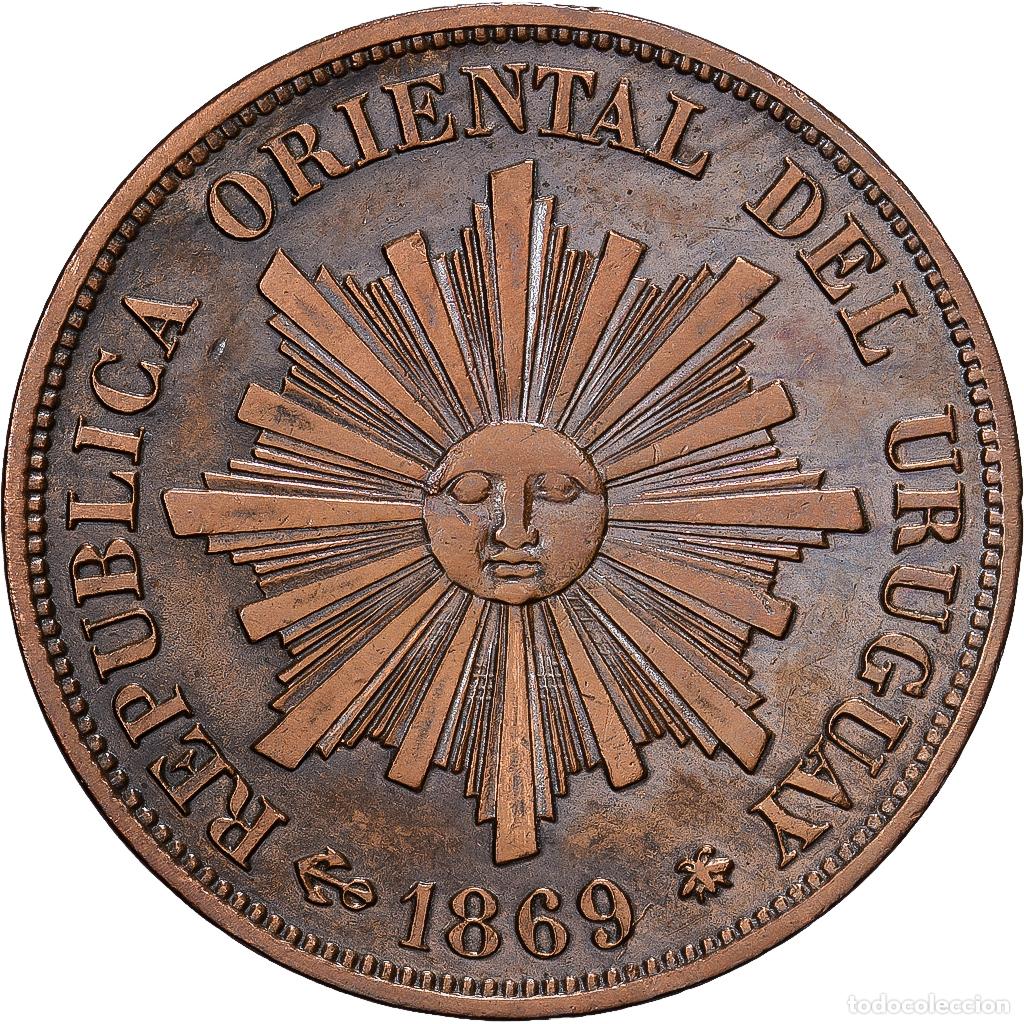 Monedas antiguas de Am&eacute;rica: [#1513144] Uruguay, Centesimo, 1869, Uruguay Mint, Bronce, EBC+, KM:11
