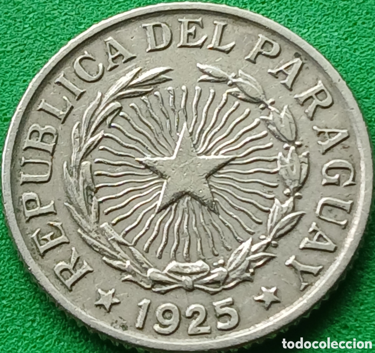 Monedas antiguas de Am&eacute;rica: Paraguay 2 pesos 1925 km#14