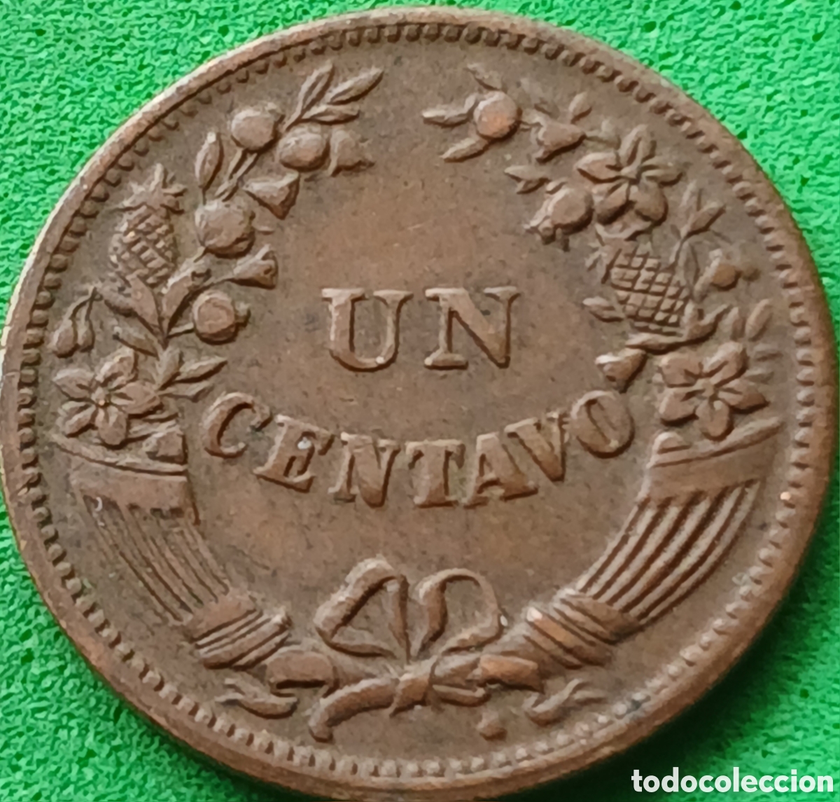 Monedas antiguas de Am&eacute;rica: Per&uacute; un centavo 1946 km#211a poco com&uacute;n