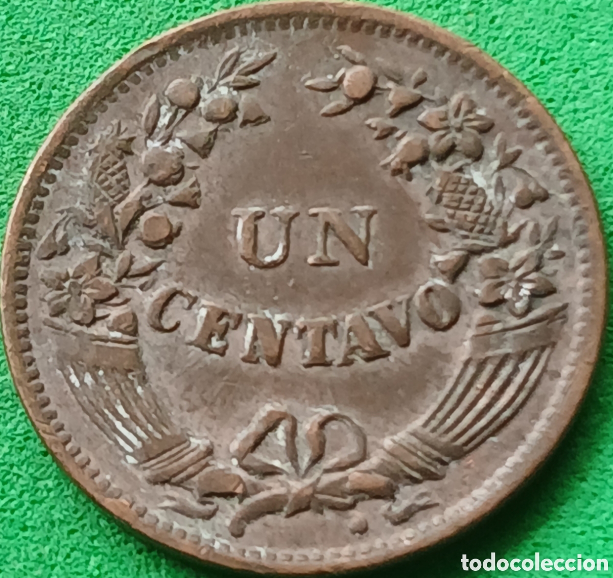 Monedas antiguas de Am&eacute;rica: Per&uacute; un centavo 1947 km#211a ESCASA!!