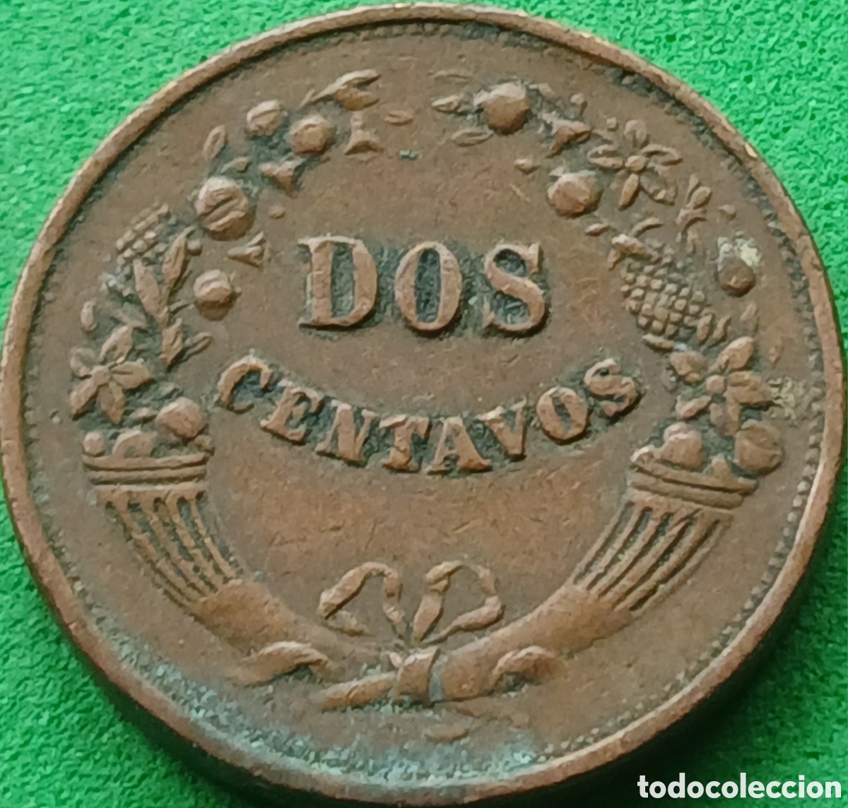 Monedas antiguas de Am&eacute;rica: Per&uacute; dos centavos 1934 km#212 ESCASA!