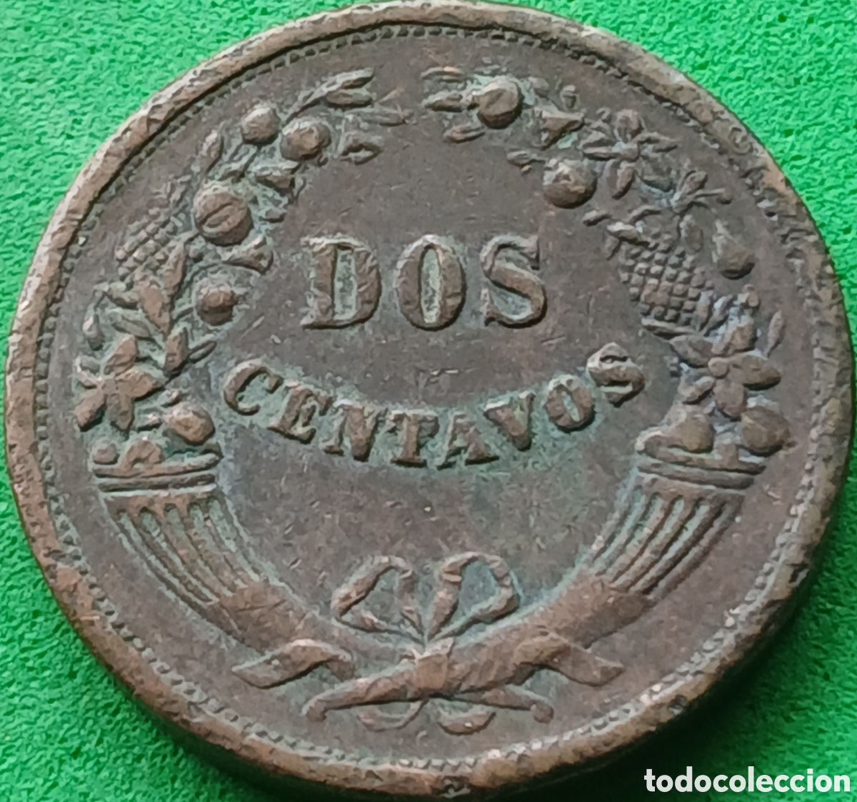 Monedas antiguas de Am&eacute;rica: Per&uacute; dos centavos 1936 km#212 ESCASA!!