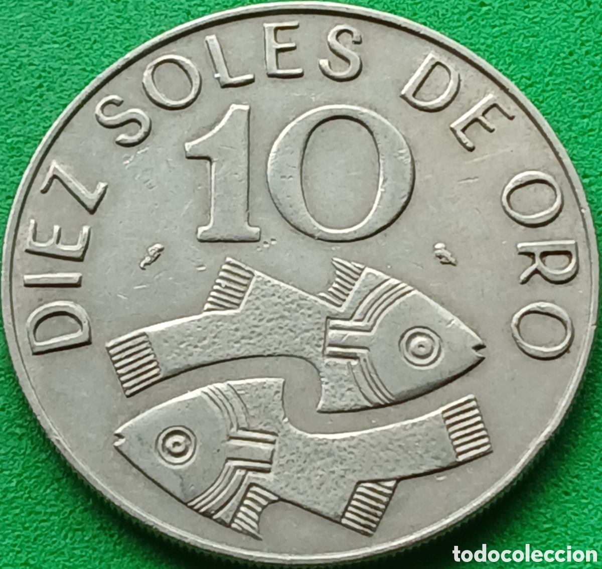 Monedas antiguas de Am&eacute;rica: Per&uacute; diez soles de oro 1969 km#253