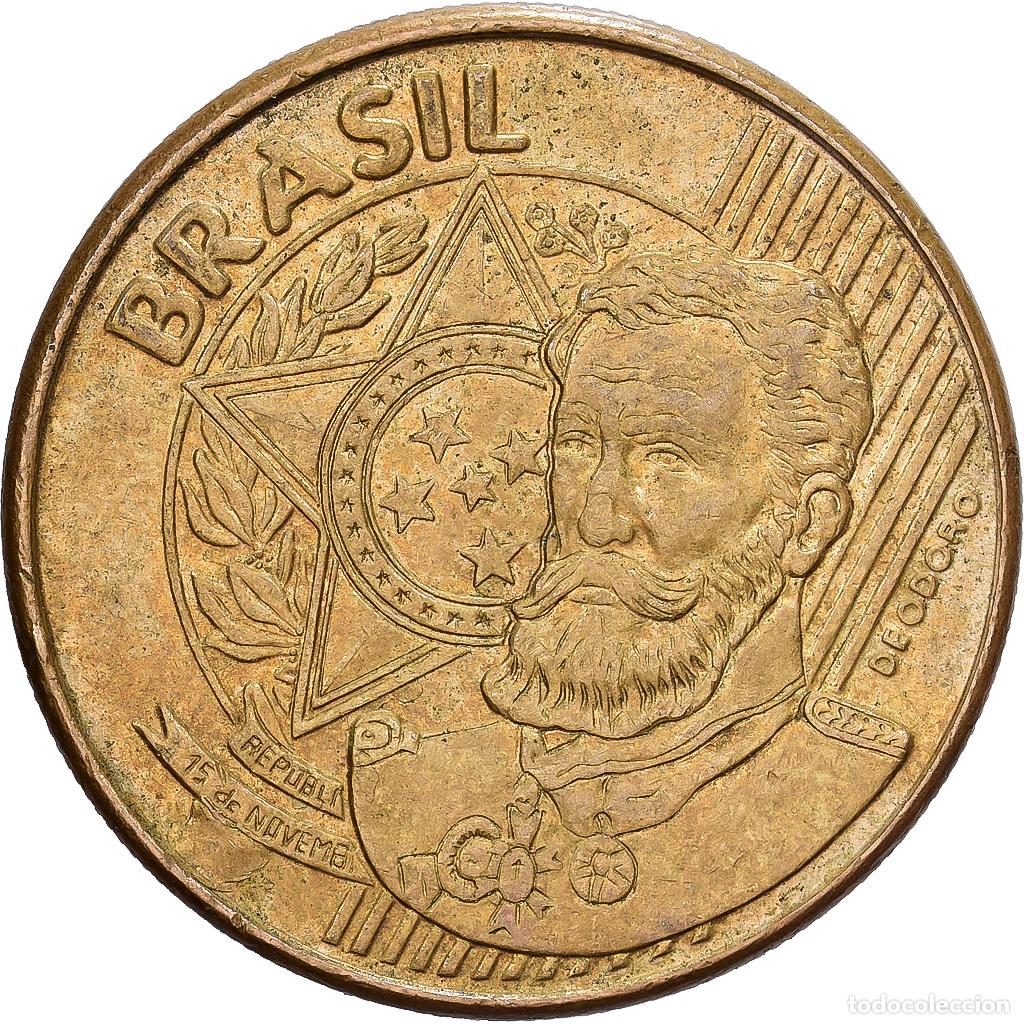 Monedas antiguas de Am&eacute;rica: [#1513240] Brasil, 25 Centavos, 2005, Bronce chapado en acero, BC+, KM:650