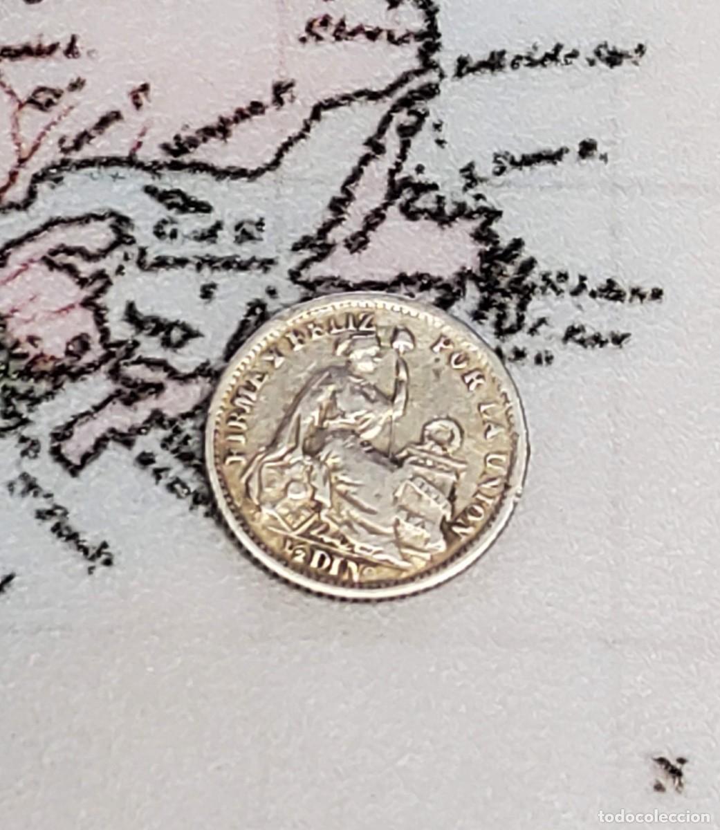 Monedas antiguas de Am&eacute;rica: 1/2 DINERO DE PLATA DE PER&Uacute; DEL A&Ntilde;O 1900-JF.MUY BUEN ESTADO DE CONSERVACI&Oacute;N
