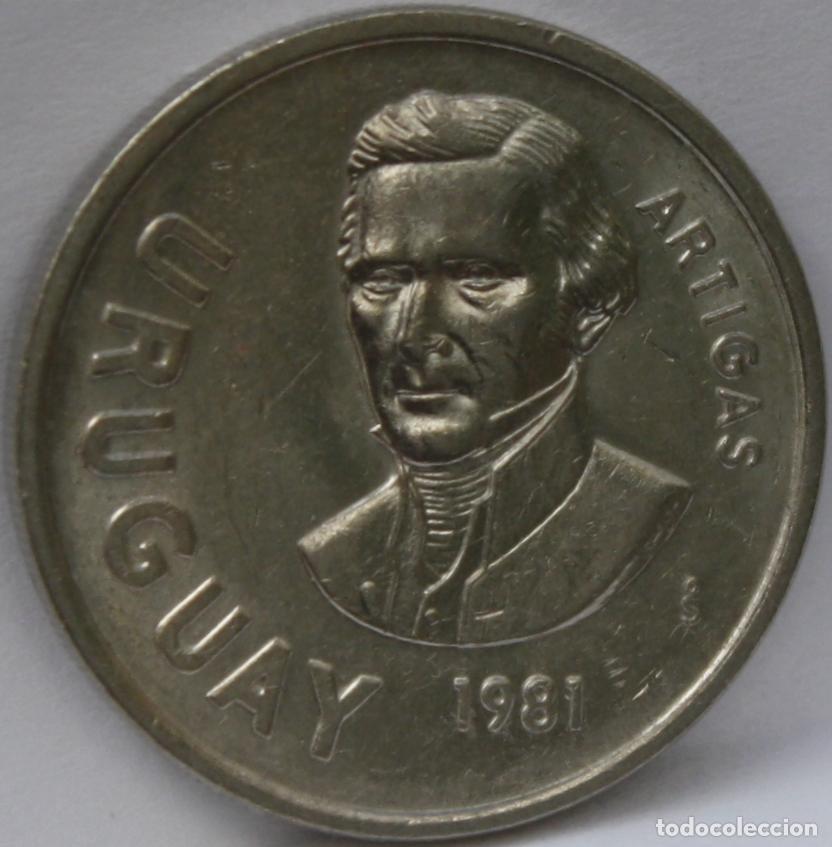 Monedas antiguas de Am&eacute;rica: Moneda de 10 Pesos 1981 Uruguay
