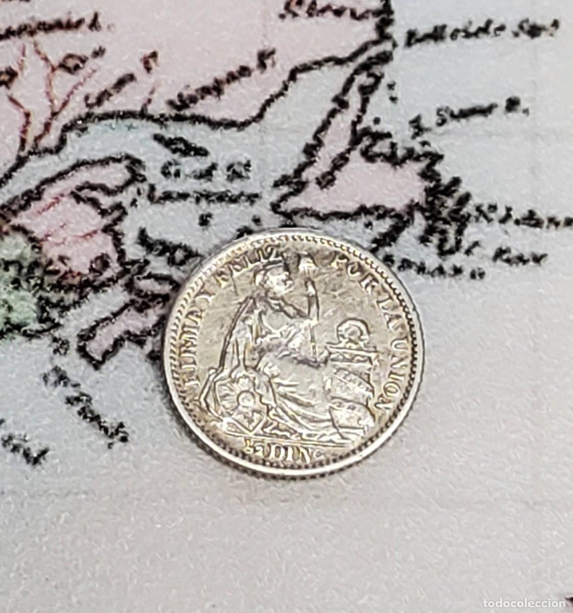 Monedas antiguas de Am&eacute;rica: 1/2 DINERO DE PLATA DE PER&Uacute; DEL A&Ntilde;O 1899-JF.MUY BUEN ESTADO DE CONSERVACI&Oacute;N