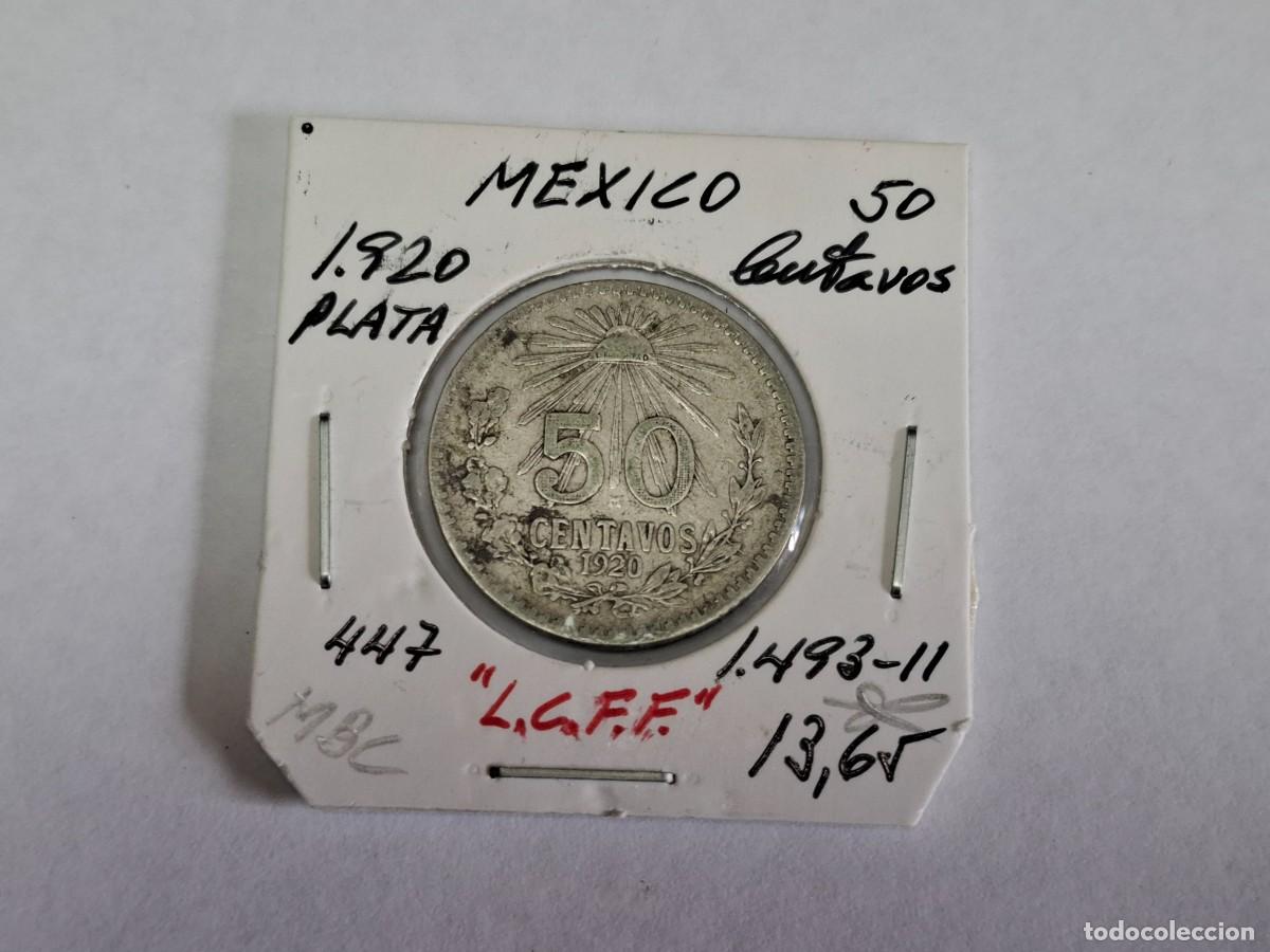 Monedas antiguas de Am&eacute;rica: 50 CENTAVOS de PLATA de 1920 KM 447 MEXICO en MBC