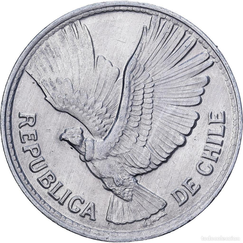 Monedas antiguas de Am&eacute;rica: [#1513322] Chile, 5 Pesos, 1956, Casa da Moeda, Aluminio, MBC+, KM:180
