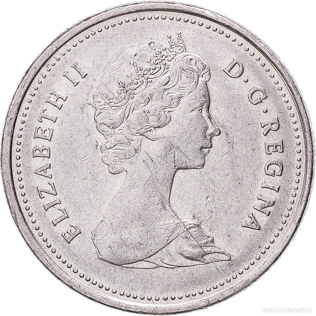 Monedas antiguas de Am&eacute;rica: [#1513335] Canad&aacute;, Elizabeth II, 25 Cents, 1982, Royal Canadian Mint, N&iacute;quel, BC+, KM:74