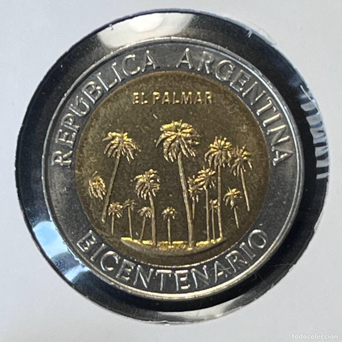 Monedas antiguas de Am&eacute;rica: ARGENTINA 1 PESO 2010 KM#156 &rdquo;El Palmar&rdquo; BIMETALLIC UNC