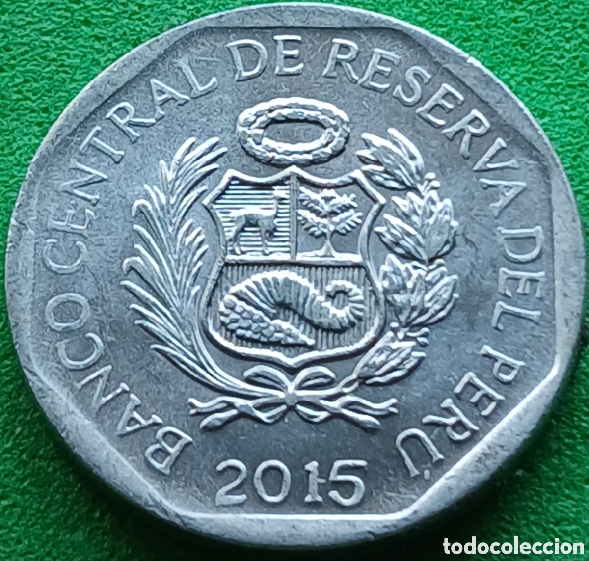 Monedas antiguas de Am&eacute;rica: Per&uacute; 5 centimos 2015 km#304.4a