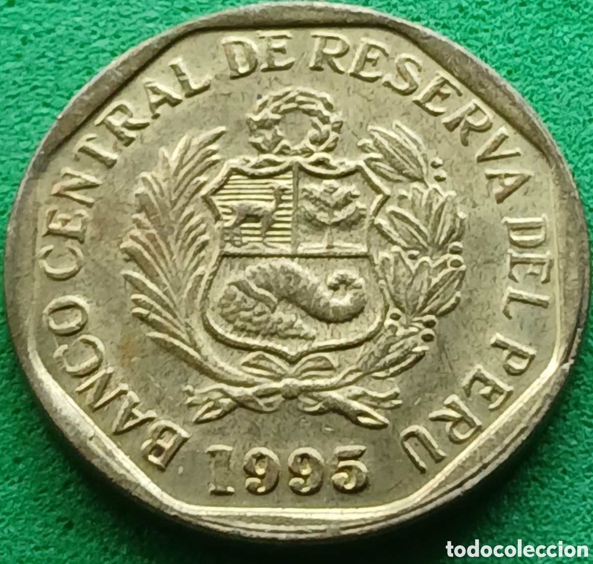 Monedas antiguas de Am&eacute;rica: Per&uacute; 10 centimos 1995 km#305